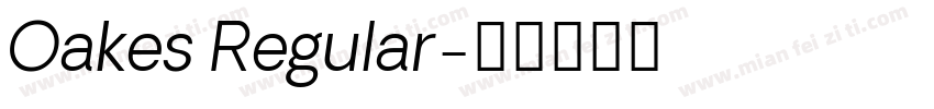 Oakes Regular字体转换